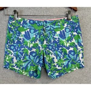 Lilly Pulitzer Callahan Mid-Rise Shorts 0 Bee In Your Bonnet Floral Print Resort